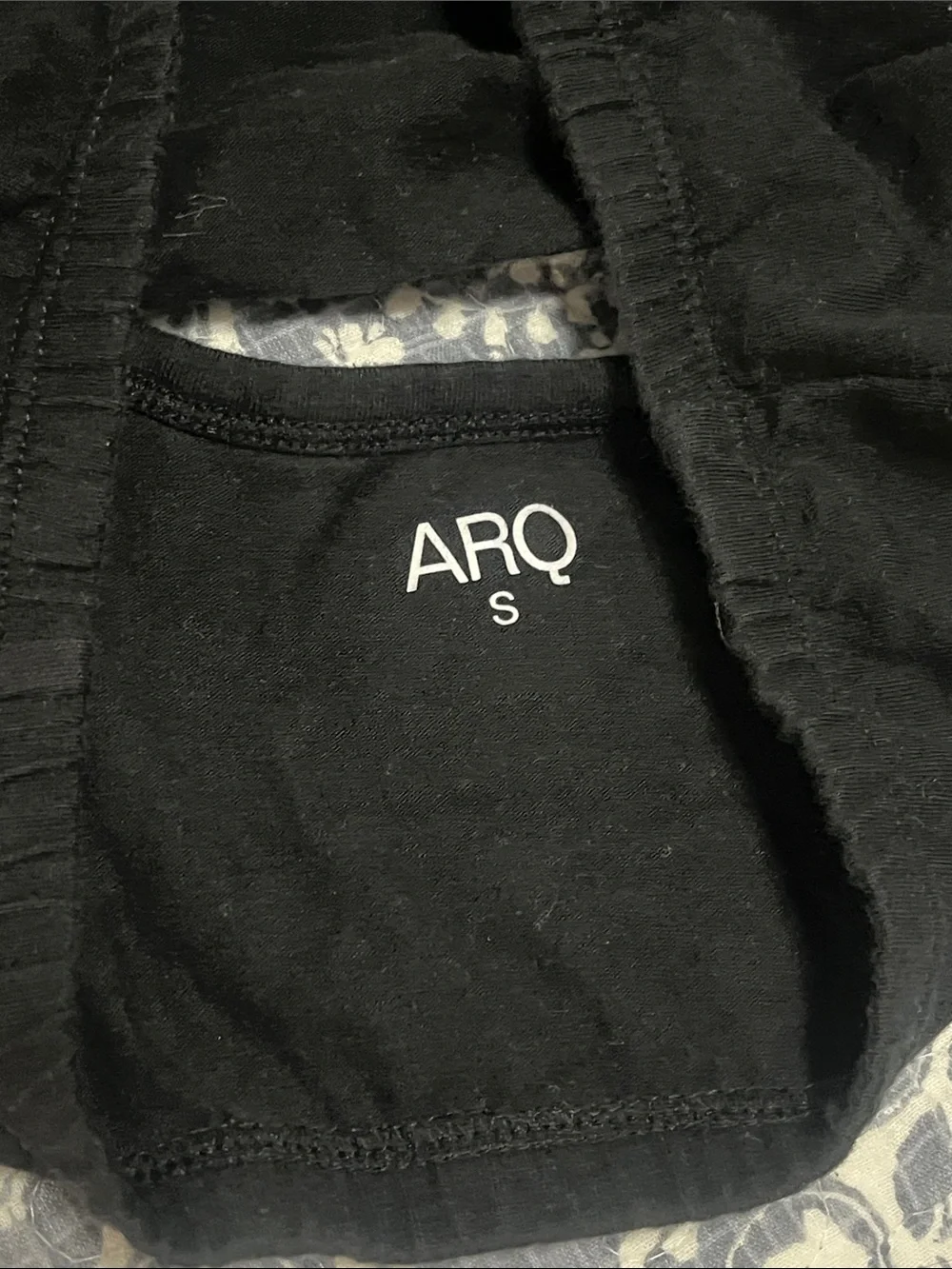 ARQ Black Comfort Crop Bralette